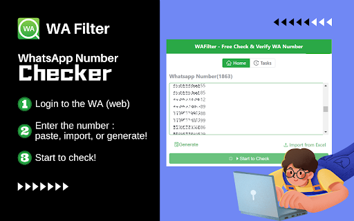 WA Number Checker – Check WhatsApp Number Registration screenshot