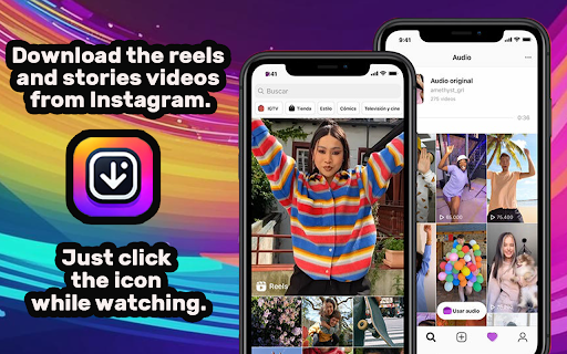 Download Instagram Reels and Stories (save to PC IG video in one click) screenshot