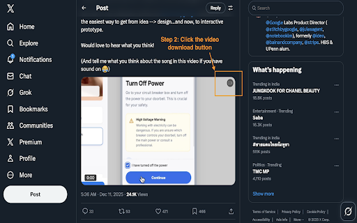 X (Twitter) Video Saver - One Click X / Twitter Video Downloader screenshot