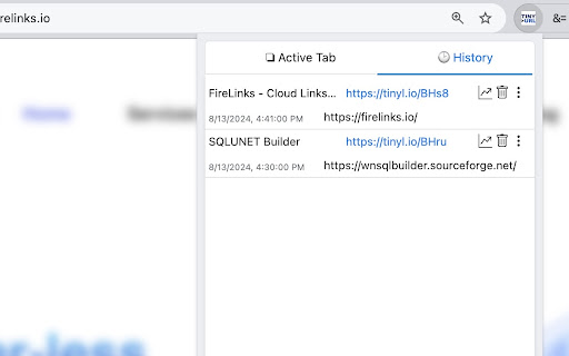 Tiny URL Shortener screenshot
