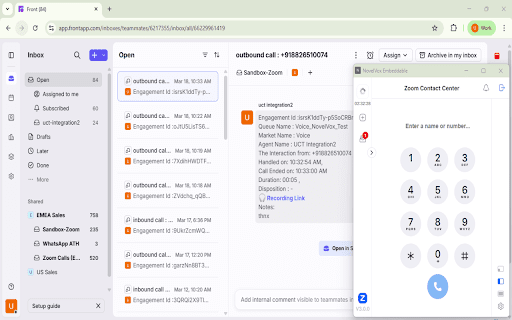Novelvox FrontApp Connector-V2 screenshot