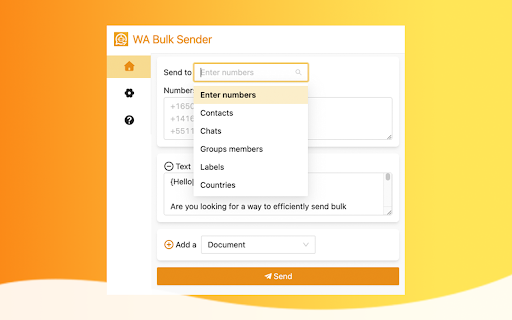 WA Bulk Sender screenshot