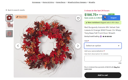 HANDMADE - Dropshipping for Etsy and WooCommerce Extension screenshot
