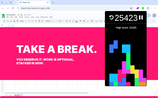 Stacker - Falling tetra blocks! screenshot
