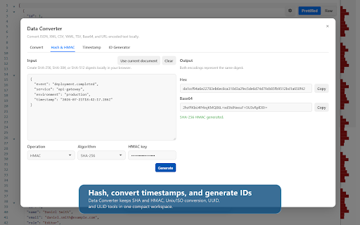 CodePrettify: JS, JSON, CSS & RSS Formatter screenshot