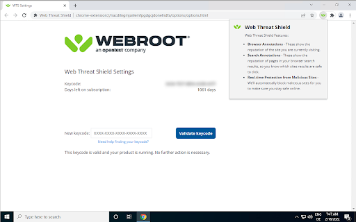 Web Threat Shield screenshot
