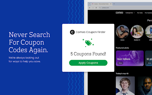Cameo Coupon Saver - Official Coupons & Best Deals screenshot