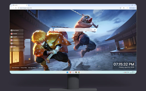 Hashibira Inosuke and Zenitsu Live Wallpaper screenshot