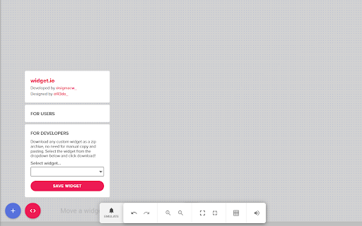widget.io screenshot