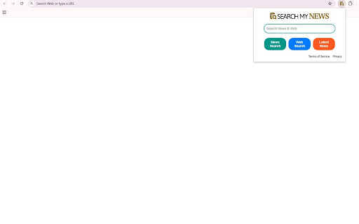 Search My News screenshot