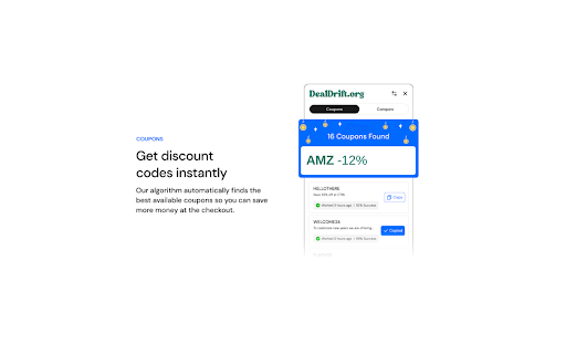 DealDrift Coupon Finder screenshot
