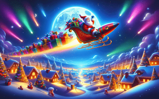 Santa's Flying Gift Quest-Offline HTML5 Game screenshot