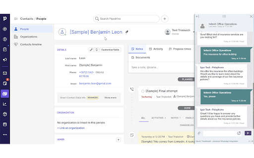 TimelinesAI - WhatsApp to CRM screenshot