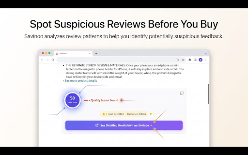 Amazon Review Checker|Savinoo screenshot