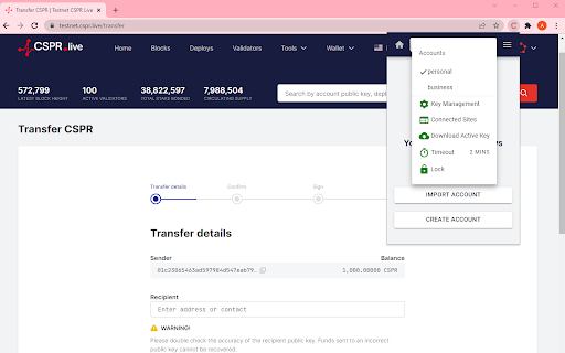 Casper Signer screenshot