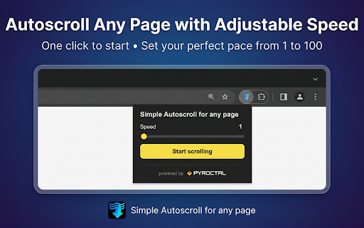 Simple Autoscroll for any page screenshot