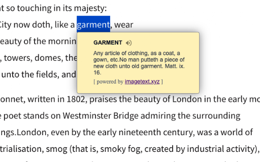 Dictionary - Oxford, Webster and Wikipedia screenshot