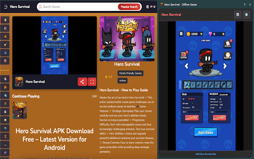 Hero Survival - Offline Game screenshot