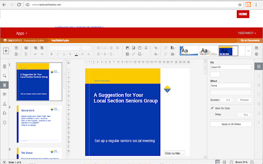 Presentation editor PPTWork for PPT slides screenshot
