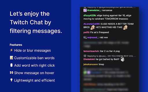 Twitch Ban Words screenshot