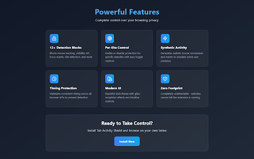 Tab Activity Shield - Keep Tab Active screenshot