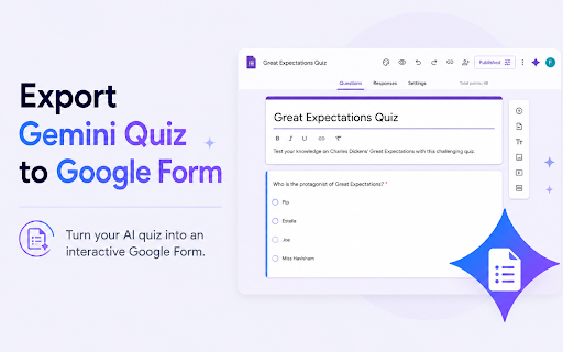 Gemini Exporter: Chat & Quiz Canvas to PDF screenshot