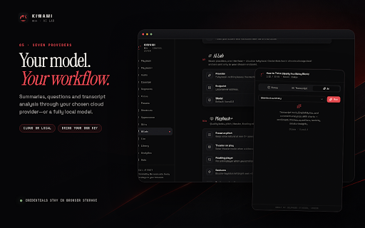 Kiwami – Controls, Notes & Study Tools for YouTube screenshot