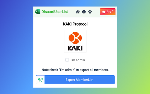 Discord User List Exporter screenshot
