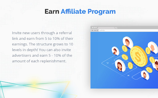 Surfe.be — the extension with which you earn screenshot
