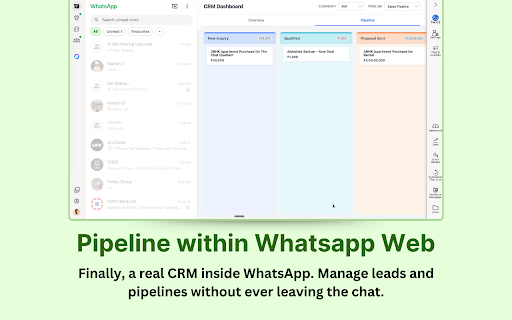 WhatsApp Business CRM with AI Agents - The Chat Quotient screenshot
