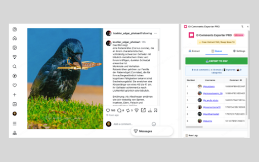 IG Comments Exporter PRO screenshot
