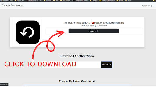 Threads Video Downloeader screenshot