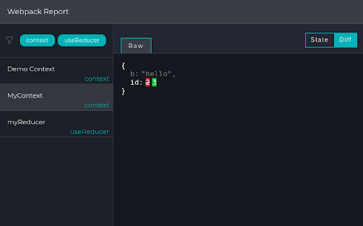 React Context DevTool screenshot