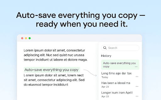 Paste History screenshot