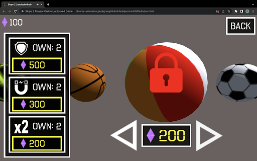 Slope 2 Players Online Unblocked Game screenshot