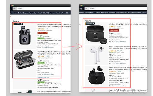 Amazon 3rd party seller filter screenshot