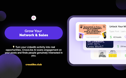 CrossLike.club – AI-powered growth assistant screenshot
