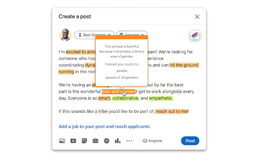 Textio for Chrome screenshot