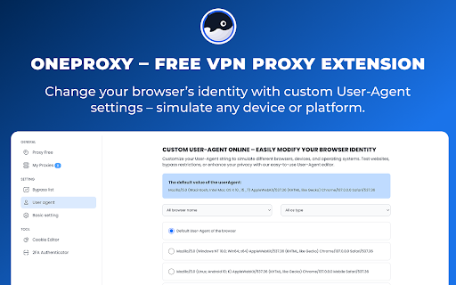 OneProxy – Free VPN Proxy Extension screenshot