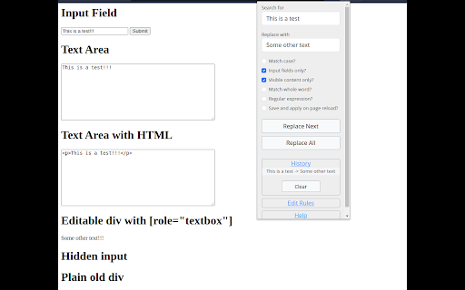 Search and Replace screenshot
