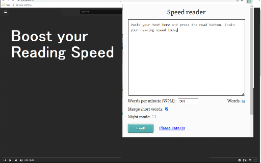 Testing Reading Speed screenshot