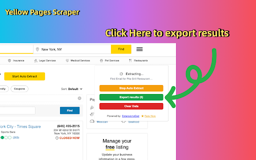 Yellow Pages Scraper - Business Leads Extractor screenshot