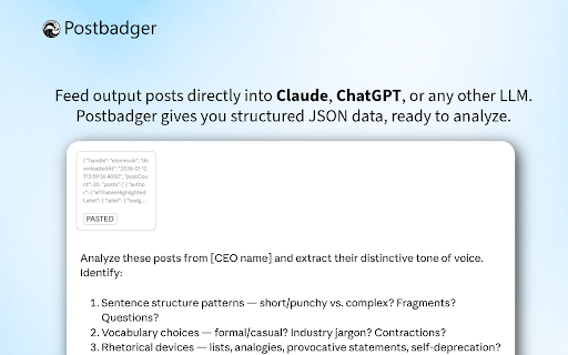 Postbadger - The ultimate x.com tweet downloader screenshot
