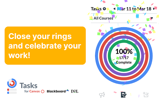 Tasks for Canvas – now supporting Blackboard, D2L Brightspace screenshot