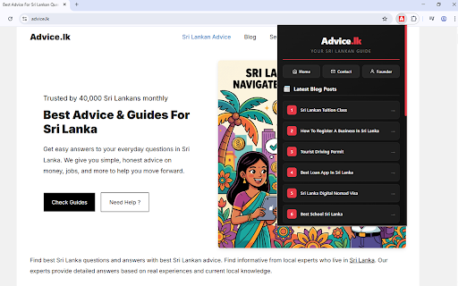 Advice.lk screenshot
