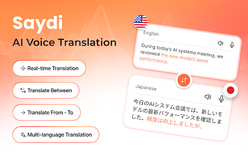 Saydi AI Voice Translator screenshot