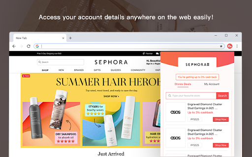 GoCashBack: Deals, Rebates, Savings Extension screenshot