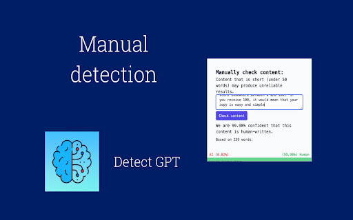 DetectGPT - Detect Chat GPT Content screenshot