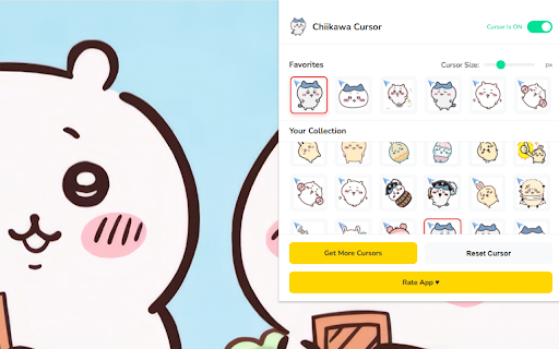 Chiikawa Cursor ★ Custom Cursor for Chrome™ screenshot