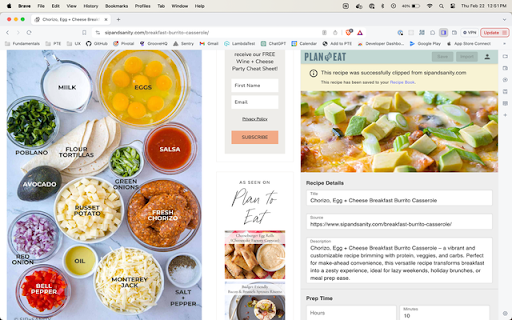 Plan To Eat Recipe Clipper screenshot